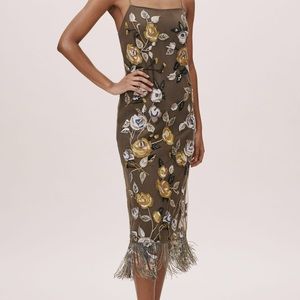 ANTHROPOLOGIE EMBROIDERED Flor Et Al Marigot Dress